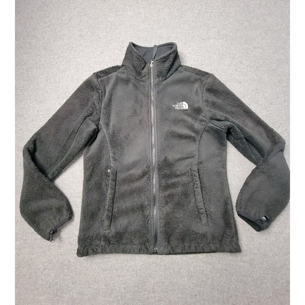 The North Face Fleece Jacket Womens‎ Medium Black Lined Long Sleeve Full Zipper